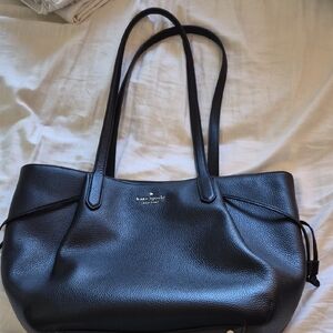 Like Brand New Kate Spade Black Leather Dumpling Tote Bag